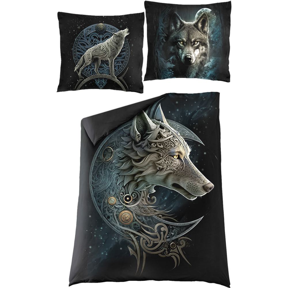 Spiral - Forest Guardians Dekbedovertrekset - Eenpersoons - Zwart
